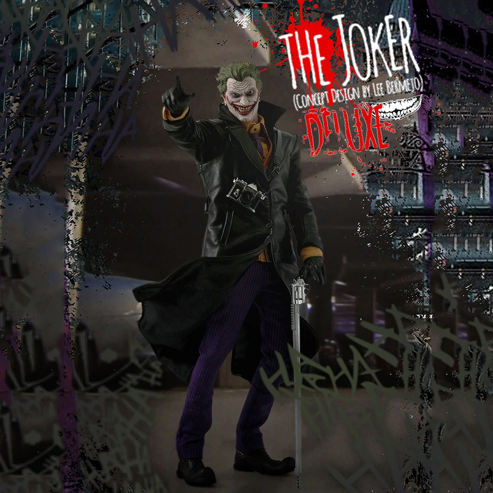 In Stock 1/6 Scale Male Figure Accessory F01 The JOKER Comic Version Clothes & Head Cursed Clown Costume Set for 12'' MX02A Body
In Stock 1/6 Scale Male Figure Accessory F01 The JOKER Comic Version Clothes & Head Cursed Clown Costume Set for 12'' MX02A Body