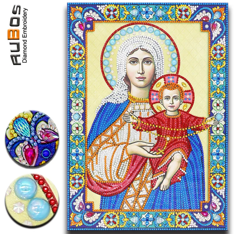 RUBOS 5D Diamond Painting Praise of the Virgin Icon DIY Diamond Embroidery Big Crystal Stone Bead Pearl Mosaic 3D Glass New Sale
RUBOS 5D Diamond Painting Praise of the Virgin Icon DIY Diamond Embroidery Big Crystal Stone Bead Pearl Mosaic 3D Glass New Sale
