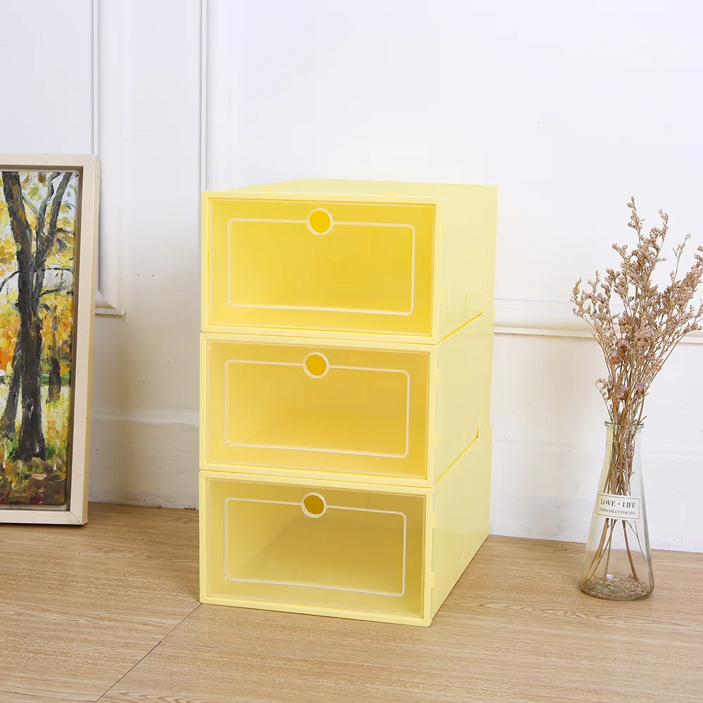 Men's and Women's Shoe Rack Storage Box Drawer Transparent Plastic Combination Shoe Box Folding Moisture-proof Flip Storage Box
Men's and Women's Shoe Rack Storage Box Drawer Transparent Plastic Combination Shoe Box Folding Moisture-proof Flip Storage Box