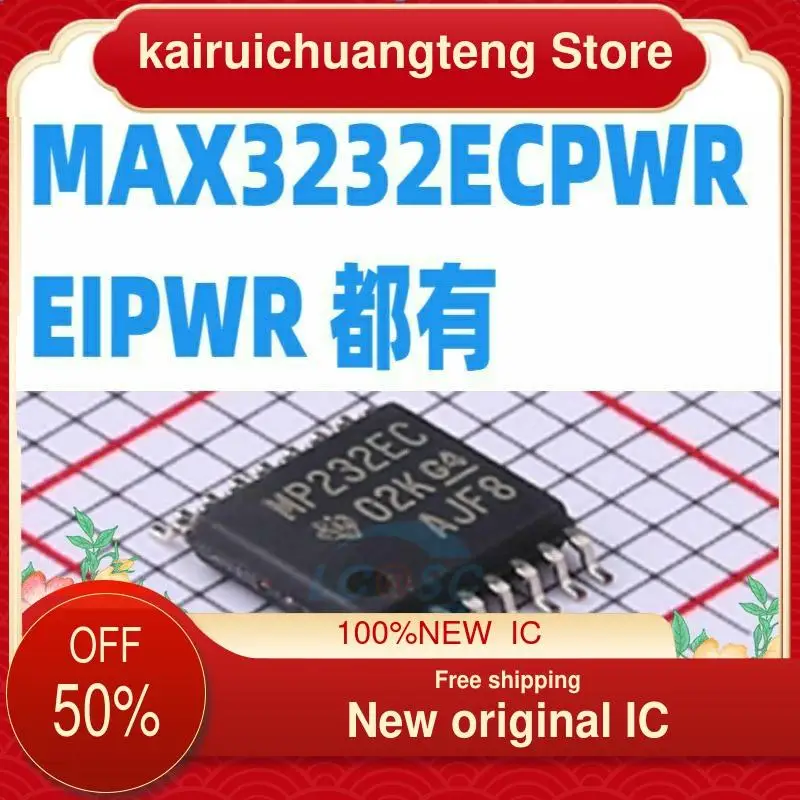 (1 шт.) MAX3232ECPWR/EIPWR MP232EC/MP232EI TSSOP-16 новая Оригинальная интегральная схема
(1 шт.) MAX3232ECPWR/EIPWR MP232EC/MP232EI TSSOP-16 новая Оригинальная интегральная схема