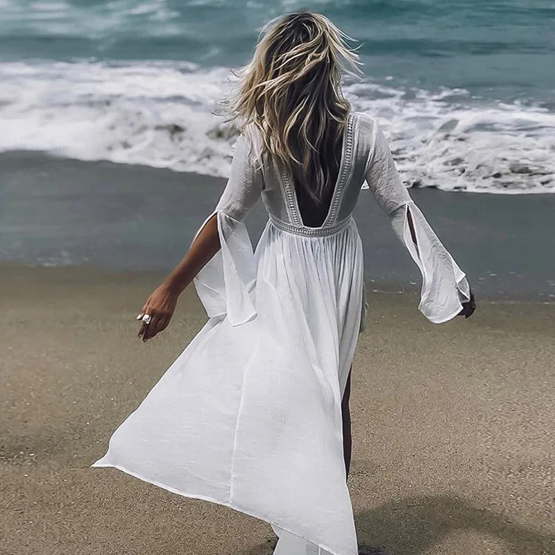 Beach Dress White Bikini Transparent Cover Up Beach Wear Women Swimwear Cover Ups Dresses for The Beach Summer Dress Beach
Beach Dress White Bikini Transparent Cover Up Beach Wear Women Swimwear Cover Ups Dresses for The Beach Summer Dress Beach