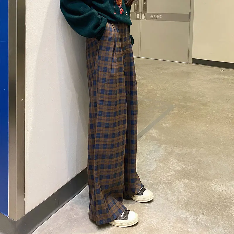 SML 2020 korean style plaid vintage straight trouser female autumn high waist long pants womens (X1615)
SML 2020 korean style plaid vintage straight trouser female autumn high waist long pants womens (X1615)