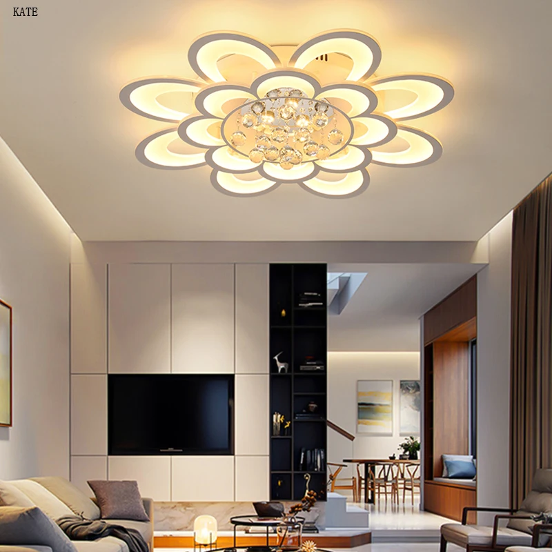 Modern LED ceiling light living room lamp petal crystal ball surface mounted ceiling light
Modern LED ceiling light living room lamp petal crystal ball surface mounted ceiling light