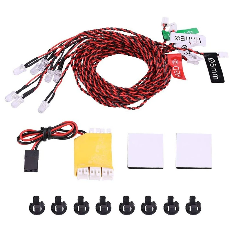 RC Flashing Light, 8 LED Lighting System Kit Simulation Flashing Lights for RC Airplane Helicopter
RC Flashing Light, 8 LED Lighting System Kit Simulation Flashing Lights for RC Airplane Helicopter