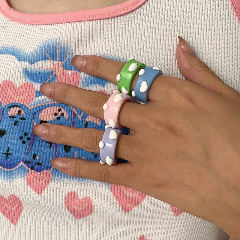 Creative Irregular Arcylic Candy Colour Chunk Rings for Women Ladies Cartoon White Cloud Charm Rings Lovely Accessories Gifts
Creative Irregular Arcylic Candy Colour Chunk Rings for Women Ladies Cartoon White Cloud Charm Rings Lovely Accessories Gifts