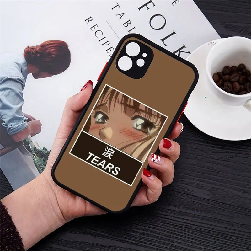 Anime crying girl Phone Case Transparent Matte for iPhone 7 8 11 12 s mini pro X XS XR MAX Plus cover funda
Anime crying girl Phone Case Transparent Matte for iPhone 7 8 11 12 s mini pro X XS XR MAX Plus cover funda