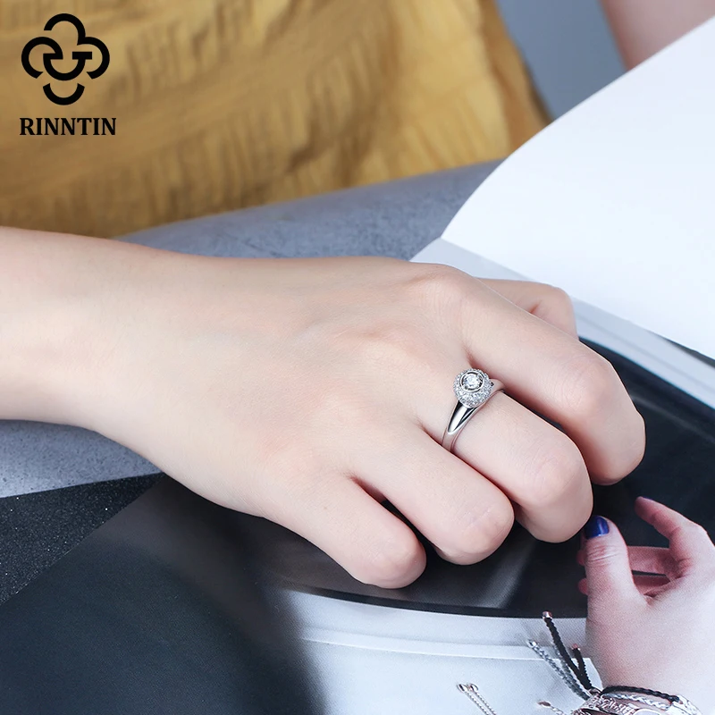 Rinntin Real 925 Sterling Silver Ring Pave Setting AAAA Zircon Delicate Workmanship Women Engagement Finger Ring TSR227
Rinntin Real 925 Sterling Silver Ring Pave Setting AAAA Zircon Delicate Workmanship Women Engagement Finger Ring TSR227
