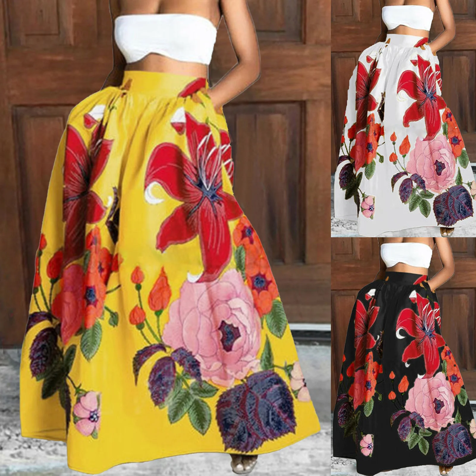 2021 Autumn Bohemian Maxi Skirts Women Floral Printed High Waist A-Line Skirt Casual Loose Vintage Female Party Skirt
2021 Autumn Bohemian Maxi Skirts Women Floral Printed High Waist A-Line Skirt Casual Loose Vintage Female Party Skirt