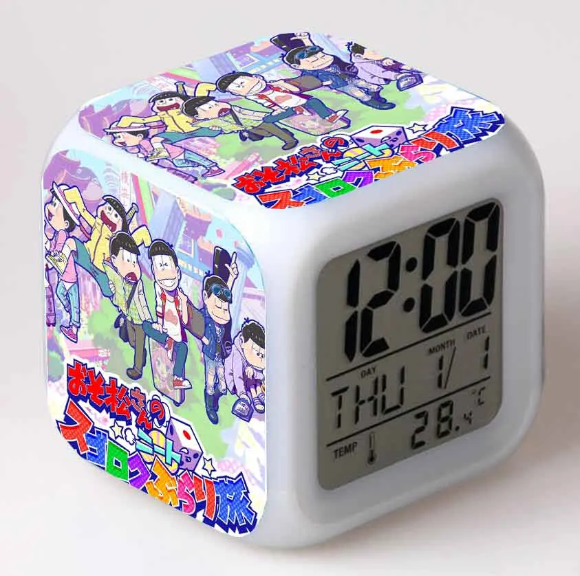 Мультяшный светодиодный цифровой будильник с аниме ассоном 7 цветов, ночсветильник для детей, настольные часы для спальни
Мультяшный светодиодный цифровой будильник с аниме ассоном 7 цветов, ночсветильник для детей, настольные часы для спальни