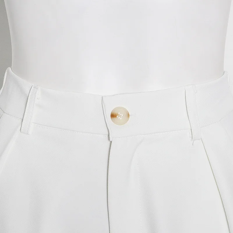 2021 spring/summer new suit white style fashion solid color double-layer lace small suit + straight slim pants women 2-piece set
2021 spring/summer new suit white style fashion solid color double-layer lace small suit + straight slim pants women 2-piece set