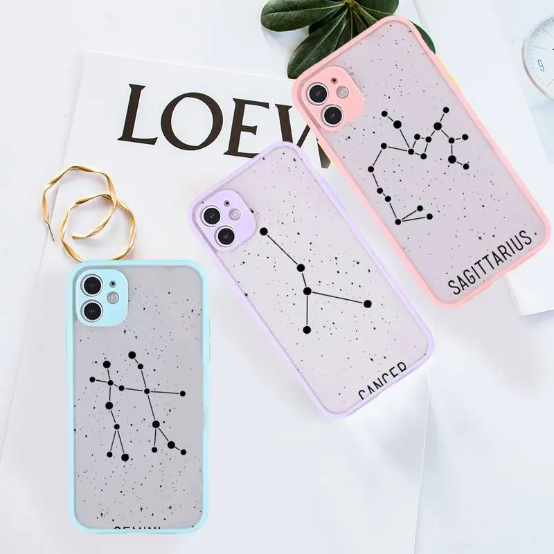 Twelve Constellations Star design Phone Case matte transparent For iphone 7 8 11 12 plus mini x xs xr pro max cover
Twelve Constellations Star design Phone Case matte transparent For iphone 7 8 11 12 plus mini x xs xr pro max cover
