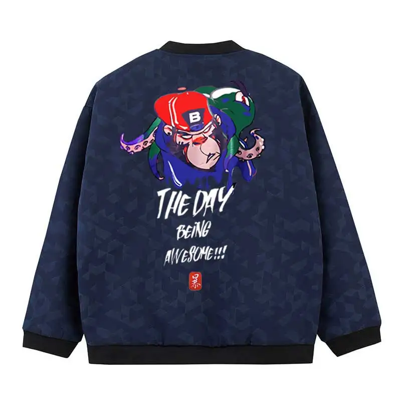 Men Jackets the day being awesohe print coats Stand Collar windbreaker streetwear baseball coat hip hop homme jacket men clothes
Men Jackets the day being awesohe print coats Stand Collar windbreaker streetwear baseball coat hip hop homme jacket men clothes