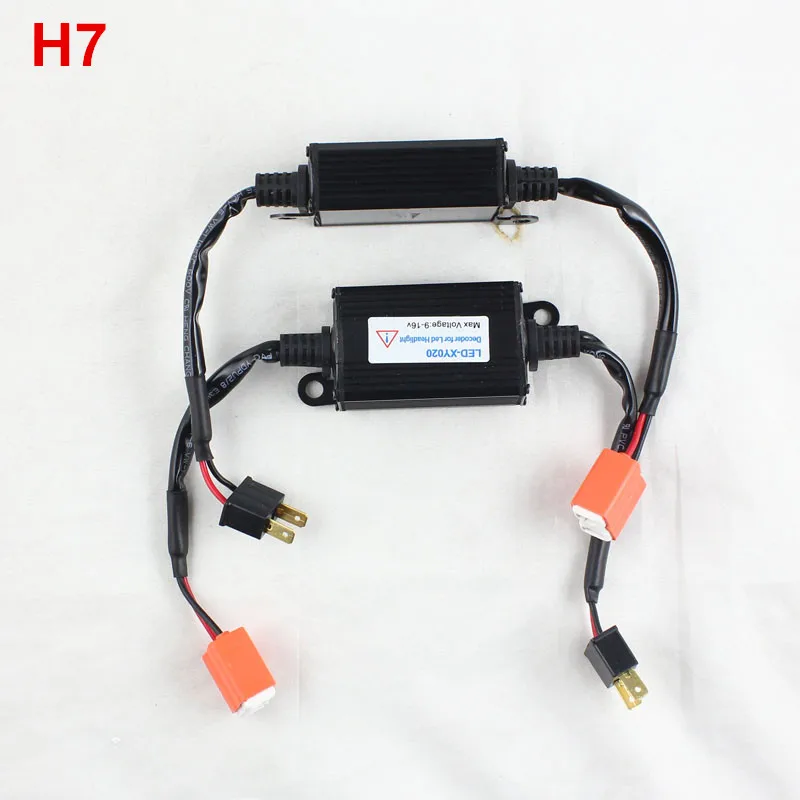 Rockeybright 2pcs LED headlight decoder for H7 led headlight bulb car warning canceller decoder EMC load resistor for led lights
Rockeybright 2pcs LED headlight decoder for H7 led headlight bulb car warning canceller decoder EMC load resistor for led lights