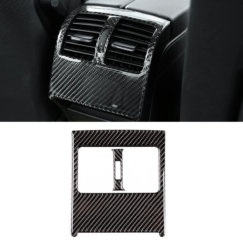 

For Mercedes Benz C Class W204 2007 - 2013 Car Carbon Fiber Rear / Dashboard Panel Air Conditioning Air Vent Outlet Cover Trim