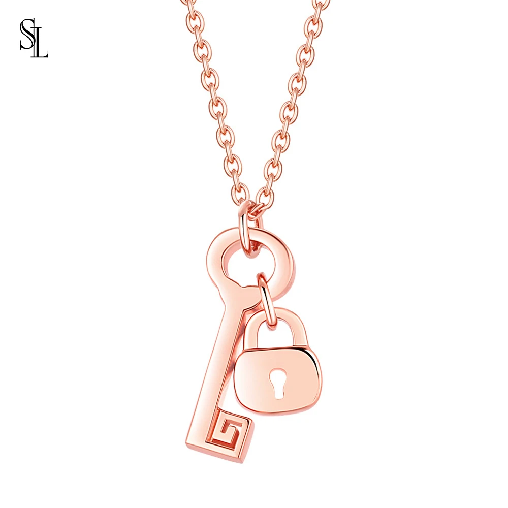 SL Lucky Key with Lock Necklace Jewelry S925 Sterling Silver Fine Jewellry For Girls Best Friend Gift
SL Lucky Key with Lock Necklace Jewelry S925 Sterling Silver Fine Jewellry For Girls Best Friend Gift