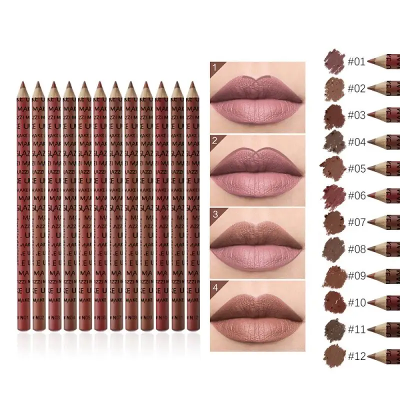 12Pcs/set Cosmetic Professional Wood Lipliner Waterproof Lady Charming Lip Liner Soft Pencil Contour Lip Liner Cosmetics TSLM1
12Pcs/set Cosmetic Professional Wood Lipliner Waterproof Lady Charming Lip Liner Soft Pencil Contour Lip Liner Cosmetics TSLM1