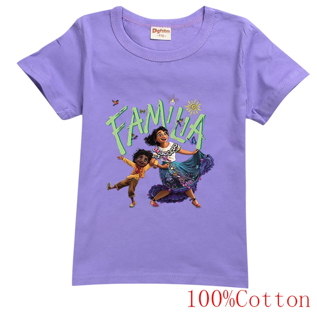 Encanto Summer New 100% Cotton Cartoon Printing Sweat-Absorbing Breathable Cute Boys and Girls Clothes 2-15 Years Old
Encanto Summer New 100% Cotton Cartoon Printing Sweat-Absorbing Breathable Cute Boys and Girls Clothes 2-15 Years Old
