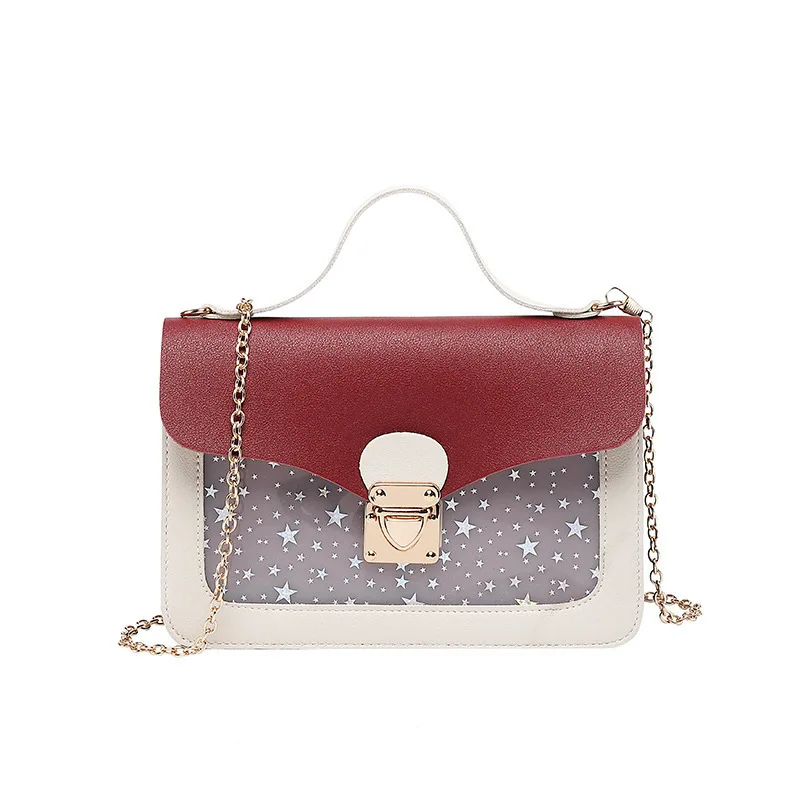 2021 Cover Lock Women's Bag Mobile Phone Small Square Bag Sequined Star Printing Shoulder Bag Fashionable Leather Messenger Bag
2021 Cover Lock Women's Bag Mobile Phone Small Square Bag Sequined Star Printing Shoulder Bag Fashionable Leather Messenger Bag
