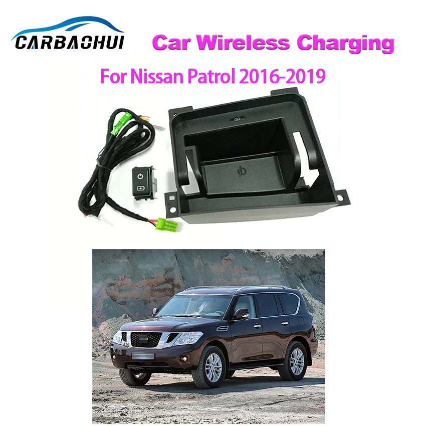 High Quality Car Wireless Charger Quick Charging For Nissan Patrol 2016 2017 2018 2019 Cell phone Holder 15W Smart Fast Charge
High Quality Car Wireless Charger Quick Charging For Nissan Patrol 2016 2017 2018 2019 Cell phone Holder 15W Smart Fast Charge