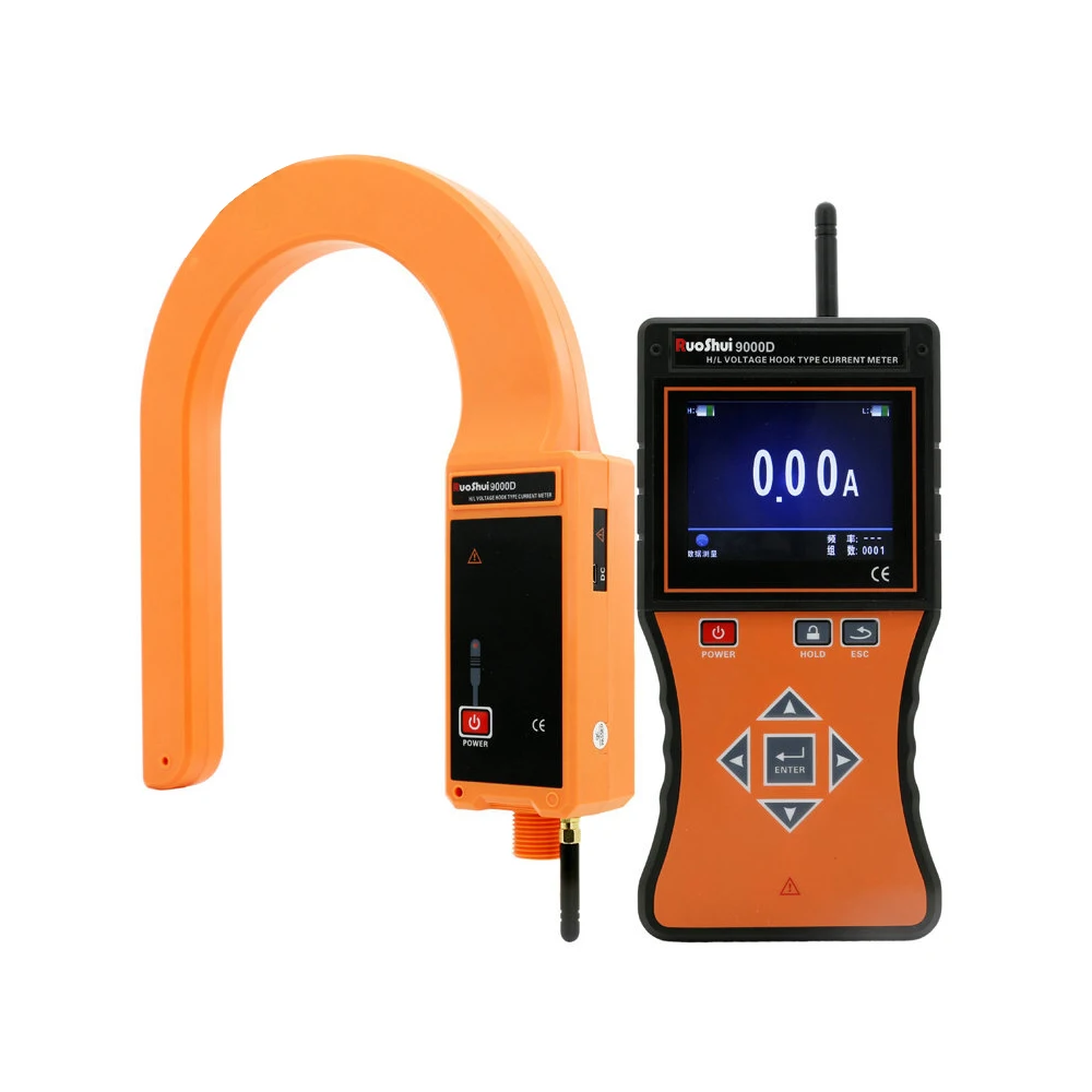 RuoShui 9000D Hook Type Wireless Transmission High /Low Voltage 20000A AC Current Leakage Current Clamp Meter
RuoShui 9000D Hook Type Wireless Transmission High /Low Voltage 20000A AC Current Leakage Current Clamp Meter