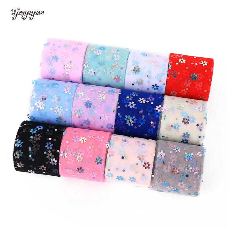 8cm 25Yards Colorful Plum Flower Tulle Ribbon Bow Fabric DIY Crafts Gifts Headbow Hairband Dress Skirt Accessories
8cm 25Yards Colorful Plum Flower Tulle Ribbon Bow Fabric DIY Crafts Gifts Headbow Hairband Dress Skirt Accessories