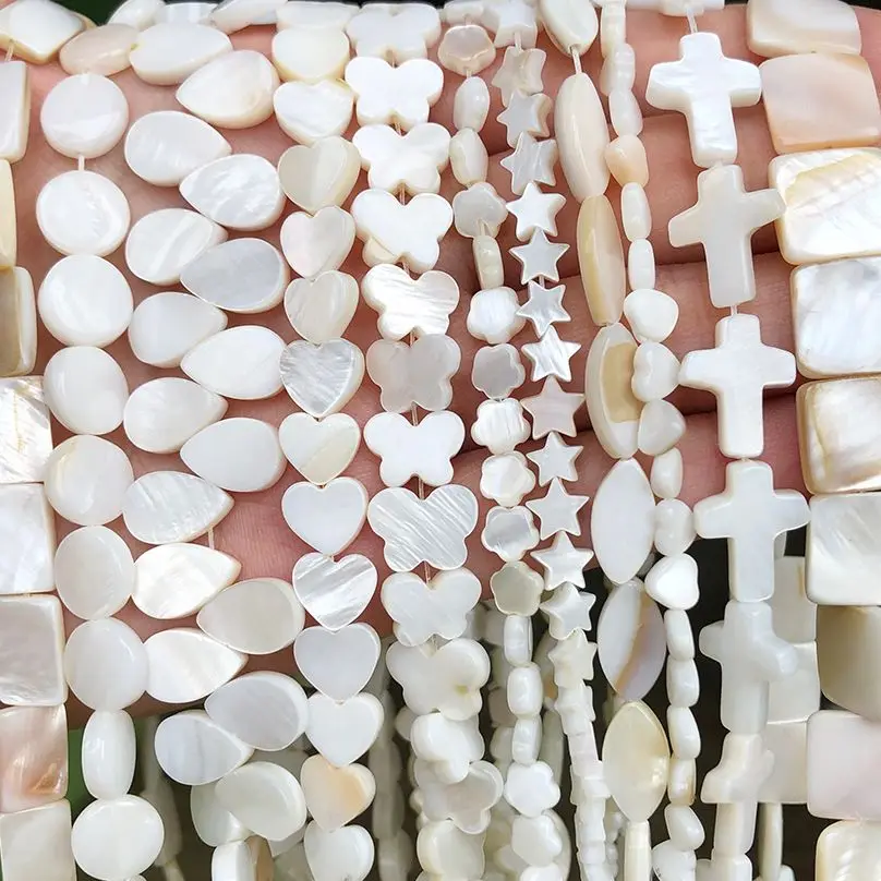 Natural White Mother Of Pearl Shell Beads Heart Star Round Freshwater Shell Spacer Beads for Jewelry Making Bracelet Necklace
Natural White Mother Of Pearl Shell Beads Heart Star Round Freshwater Shell Spacer Beads for Jewelry Making Bracelet Necklace