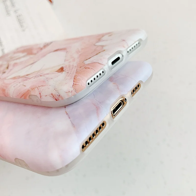 Kerzzil чехол для телефона с матовым мраморным камнем iPhone 6 6S 7 8 Plus мягкие силиконовые