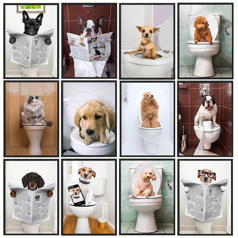 Creative Animal Dog Canvas Painting Personalized Posters and Prints Print Art Mural Pictures Pet Shop Toilet Wall Decoration
Creative Animal Dog Canvas Painting Personalized Posters and Prints Print Art Mural Pictures Pet Shop Toilet Wall Decoration