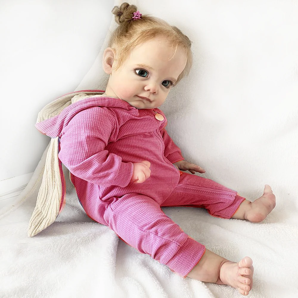 60Cm 24 Inches Maggi Reborn Baby Dolls Handmade Lifelike Silicone Doll Root Hair Christmas Gift For Girls With Cloth Body
60Cm 24 Inches Maggi Reborn Baby Dolls Handmade Lifelike Silicone Doll Root Hair Christmas Gift For Girls With Cloth Body