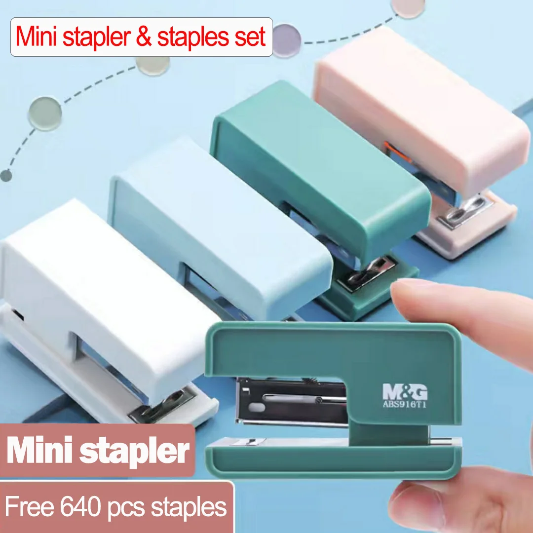 Mini Stapler Portable stapler Office Desktop Stapler 640 Standard 24/6 26/6 Staples Clip Stapler 20 Sheets Capacity for Student
Mini Stapler Portable stapler Office Desktop Stapler 640 Standard 24/6 26/6 Staples Clip Stapler 20 Sheets Capacity for Student