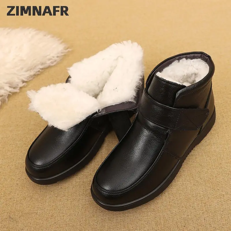 ZIMNAFR/женские модные зимние ботильоны из мягкой кожи; Женские теплые зимние ботинки из толстого плюша; Водонепроницаемые Нескользящие ботин...
ZIMNAFR/женские модные зимние ботильоны из мягкой кожи; Женские теплые зимние ботинки из толстого плюша; Водонепроницаемые Нескользящие ботин...