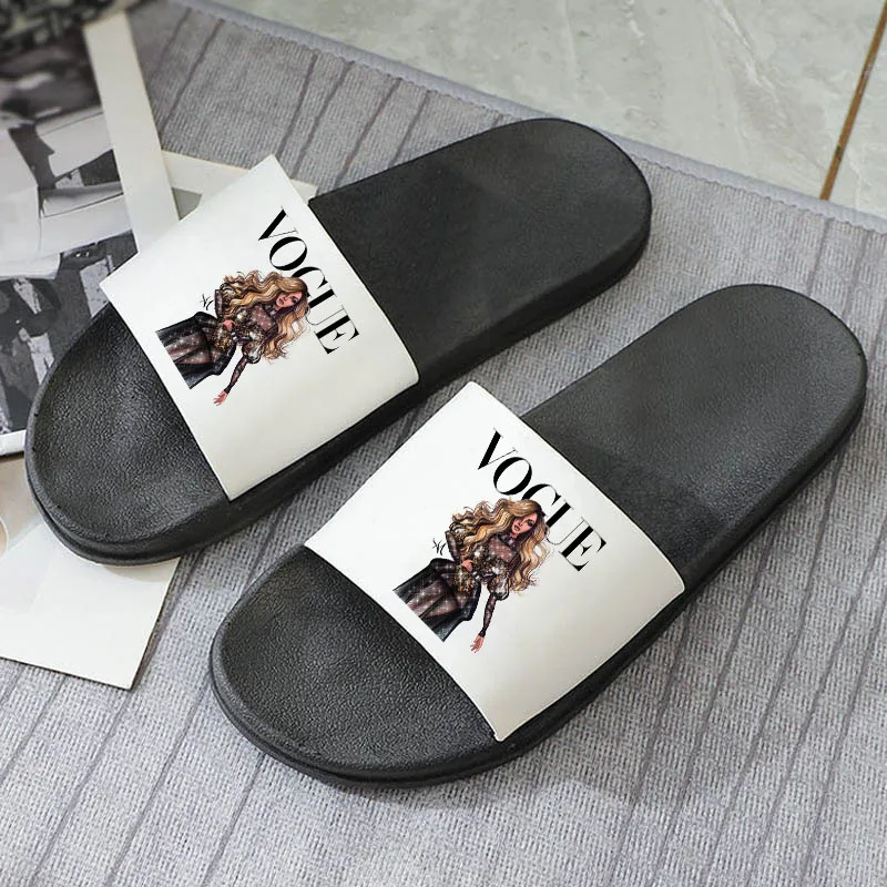 Vogue Printed Slides Sandals Flats Shoes Summer slippers of women Casual Flat Shoes Korean version Lady Slippers
Vogue Printed Slides Sandals Flats Shoes Summer slippers of women Casual Flat Shoes Korean version Lady Slippers