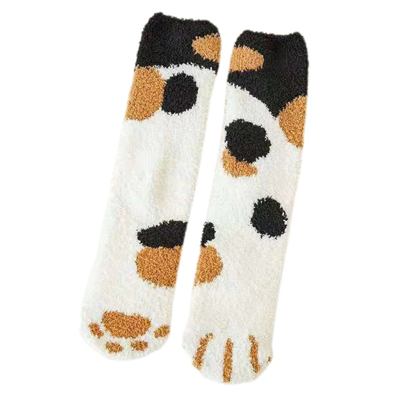 CPDD Women Winter Thick Fuzzy Plush Slipper Socks Kawaii Cartoon Cat Paw 3D Ear Striped Dot Pattern Fluffy Floor Sleeping Foot
CPDD Women Winter Thick Fuzzy Plush Slipper Socks Kawaii Cartoon Cat Paw 3D Ear Striped Dot Pattern Fluffy Floor Sleeping Foot