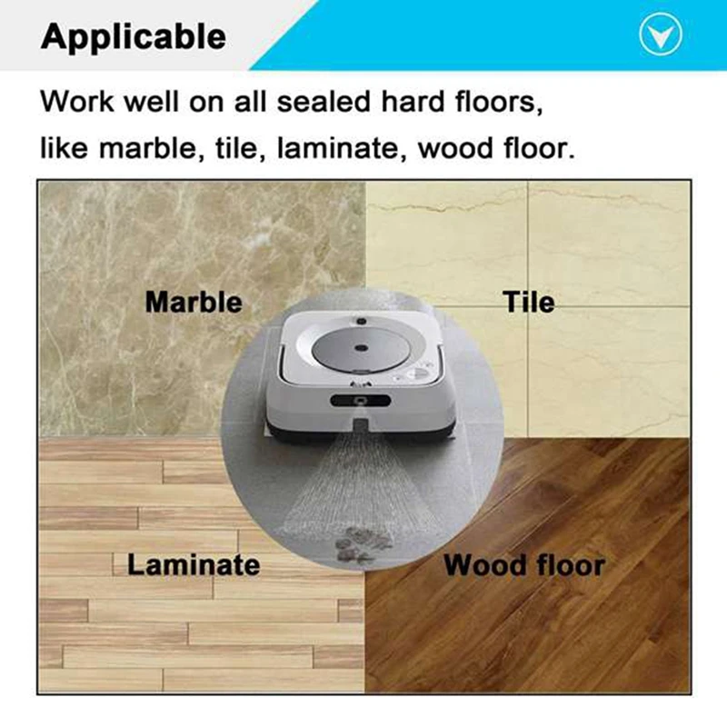 TOP!-Wet Mop Cloth Replacement Dry Rag for IRobot Braava Jet M6 Cleaning Pad Floor Dry Mopping Pad Vacuum Cleaner Accessories
TOP!-Wet Mop Cloth Replacement Dry Rag for IRobot Braava Jet M6 Cleaning Pad Floor Dry Mopping Pad Vacuum Cleaner Accessories