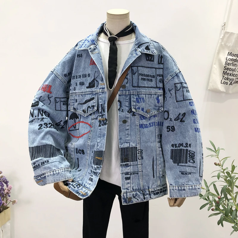 Top Fashion Coat Women's Embroidered Letter Denim Jacket Harajuku Denim Jacket Loose-Fitting Student Coat
Top Fashion Coat Women's Embroidered Letter Denim Jacket Harajuku Denim Jacket Loose-Fitting Student Coat