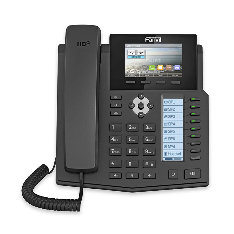 IP телефон Fanvil X5S 3 5 дюйма DESS SIP голос|VoIP телефоны| |