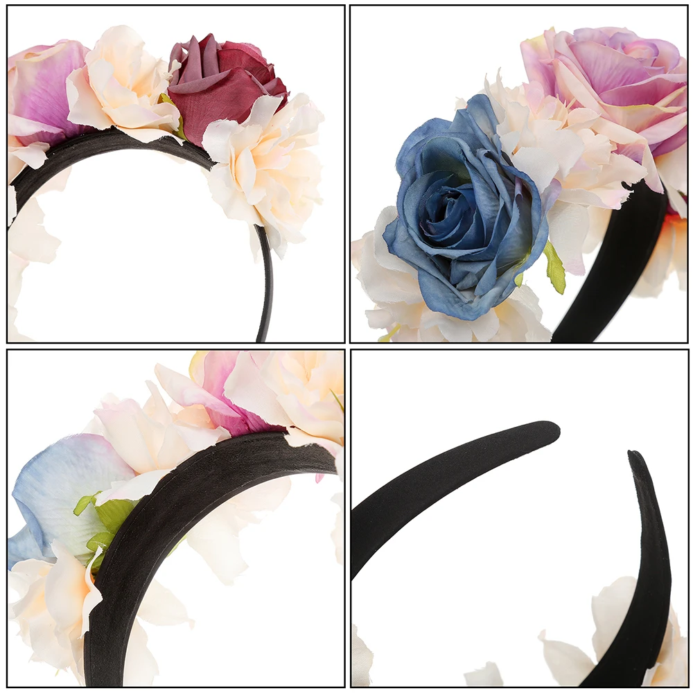 

Haimeikang Rose Flowers Headband for Girls Hair Band Women Hairbands Children Floral Headbands Hair Accessories Festival