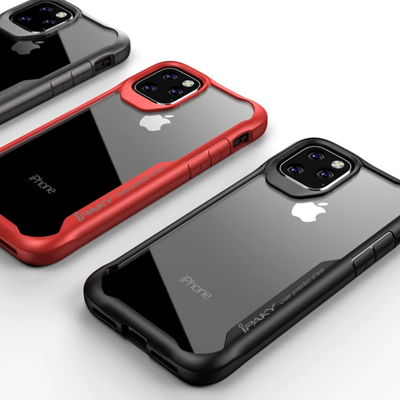 Чехол для iphone 11 прозрачный чехол с защитой от ударов полностью защитный из ТПУ +