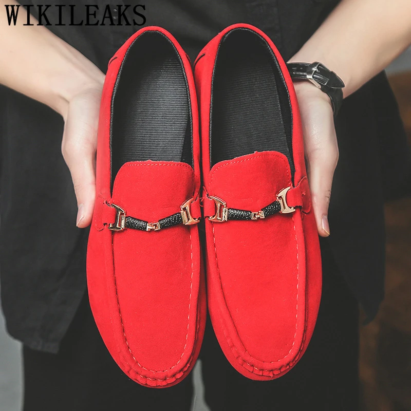 Red Shoes Loafers Moccasins Men Slip On Shoes Men Fashion Mens Casual Shoes Hot Sale Mocassim Masculino Adulto
Red Shoes Loafers Moccasins Men Slip On Shoes Men Fashion Mens Casual Shoes Hot Sale Mocassim Masculino Adulto