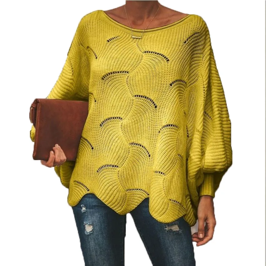 Women Loose Sweaters Hollowing Out Batwing Sleeve Female Jumper O Neck Casual Knitted Pullover Grils Bottoming Clothes Outerwear
Women Loose Sweaters Hollowing Out Batwing Sleeve Female Jumper O Neck Casual Knitted Pullover Grils Bottoming Clothes Outerwear