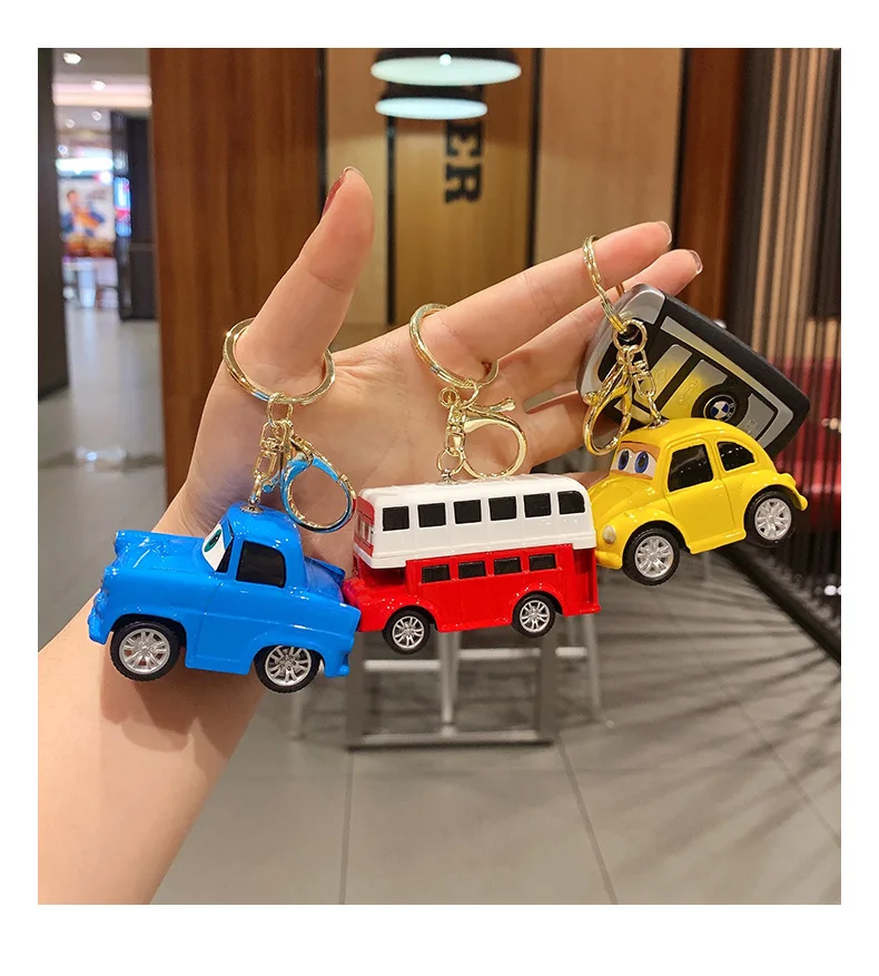 Cute Metal Cartoon Car Key Chain Rebound Press Inertia Car Bus Model Pendant Creative Gift Wholesale
Cute Metal Cartoon Car Key Chain Rebound Press Inertia Car Bus Model Pendant Creative Gift Wholesale