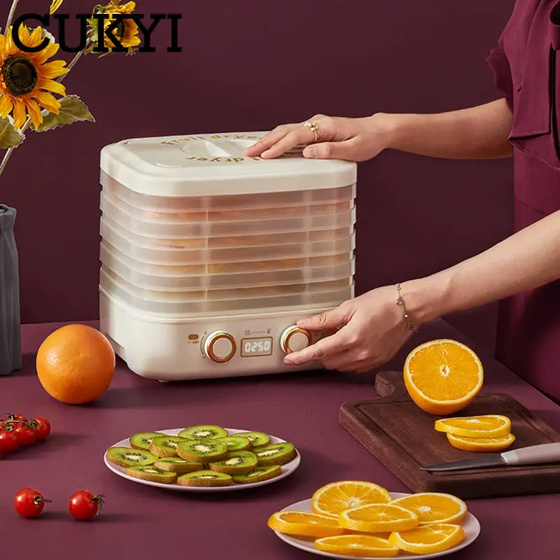 Multifunctional 5 Layers Fruit dryer Pet Snacks Flower Tea Herbs Drying machine dehydrator Timing Temperature controlable 
Multifunctional 5 Layers Fruit dryer Pet Snacks Flower Tea Herbs Drying machine dehydrator Timing Temperature controlable