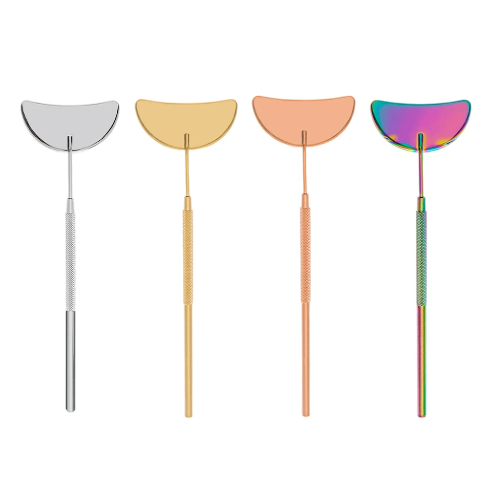 Eyelash Inspection Mirror Stainless Steel Moon Shape Magnifying Beauty Long Handle Mirror For Checking False Eyelashes Tools
Eyelash Inspection Mirror Stainless Steel Moon Shape Magnifying Beauty Long Handle Mirror For Checking False Eyelashes Tools
