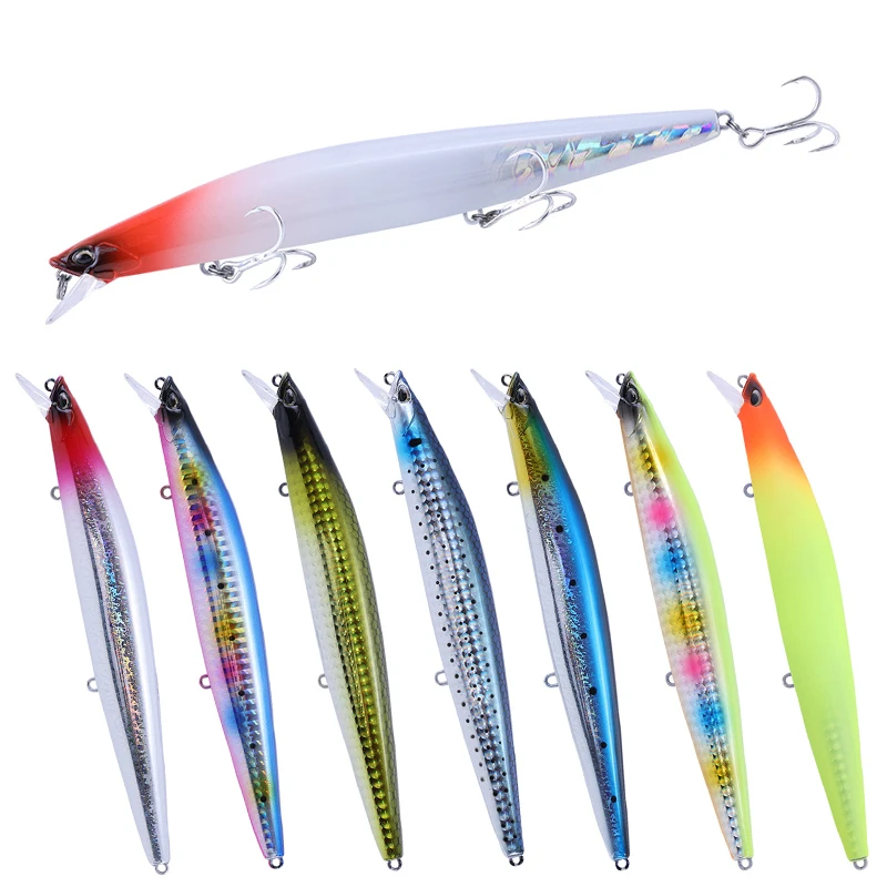 Ultra-long Casting Floating Minnow Fishing Lure 145mm 23g Sea Fishing Hard Bait Seabass Baits Sink bass bait japan tackle pesca
Ultra-long Casting Floating Minnow Fishing Lure 145mm 23g Sea Fishing Hard Bait Seabass Baits Sink bass bait japan tackle pesca
