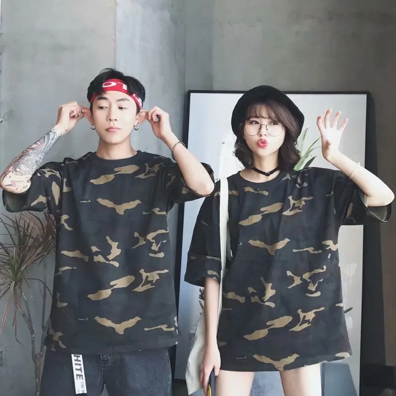 Summer New Couples Men And Women Loose Wild Camouflage Half-sleeved T-shirt Short-sleeved Tops Personality Popular Off-road
Summer New Couples Men And Women Loose Wild Camouflage Half-sleeved T-shirt Short-sleeved Tops Personality Popular Off-road
