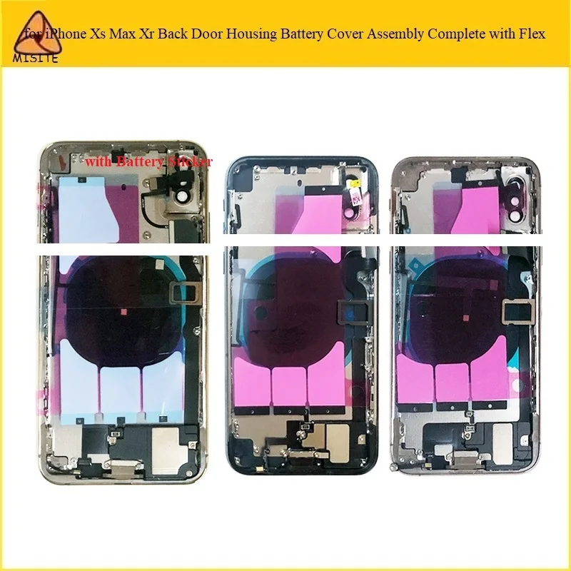 1Pc Tested For i Phone Xs Max Xr XSM X Full Set Back housing Door Battery Cover Case assembly complete +Flex Cable+Buttons
1Pc Tested For i Phone Xs Max Xr XSM X Full Set Back housing Door Battery Cover Case assembly complete +Flex Cable+Buttons