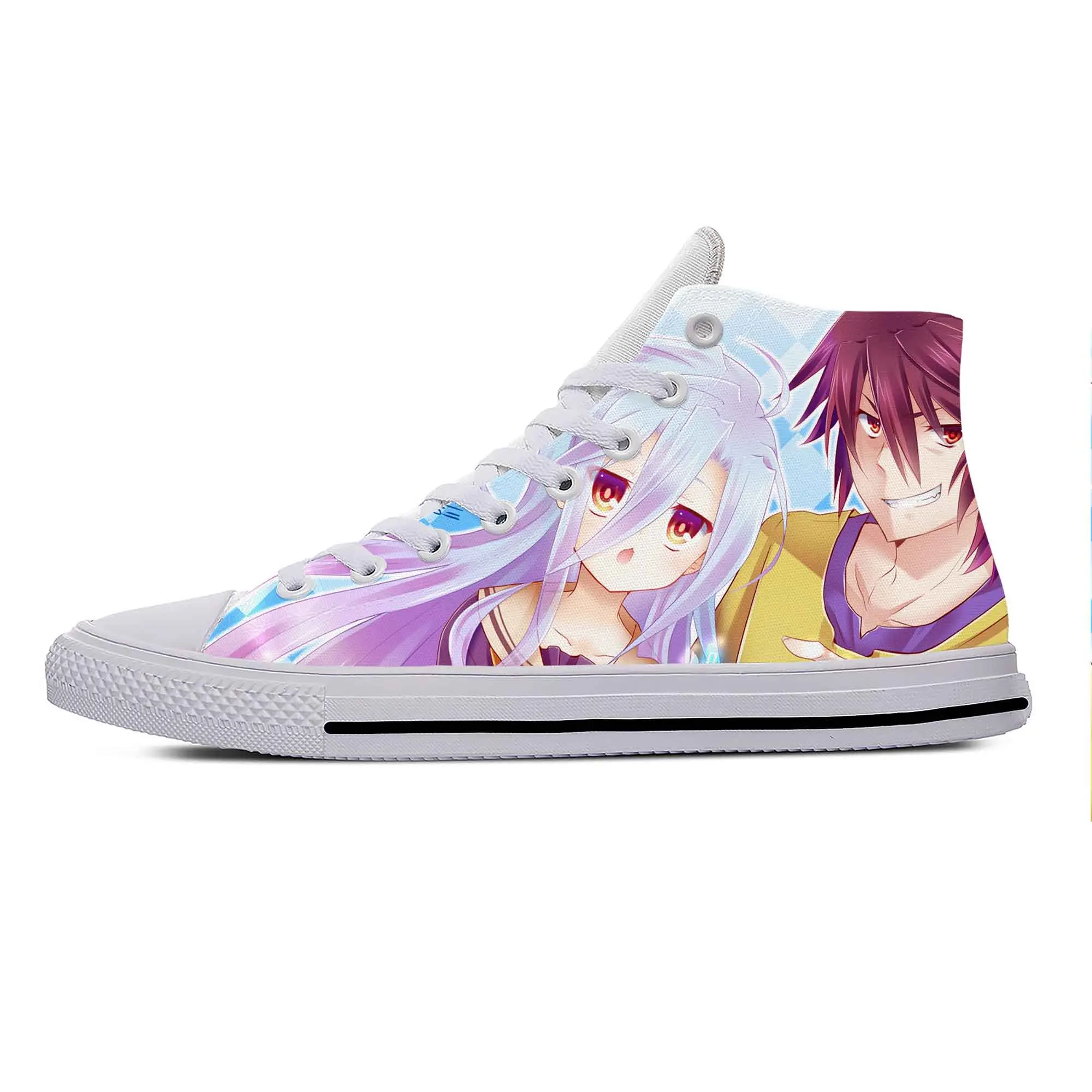 Japanese Anime Manga Cartoon No Game No Life Cool Casual Cloth Shoes High Top Lightweight Breathable 3D Print Men Women Sneakers
Japanese Anime Manga Cartoon No Game No Life Cool Casual Cloth Shoes High Top Lightweight Breathable 3D Print Men Women Sneakers