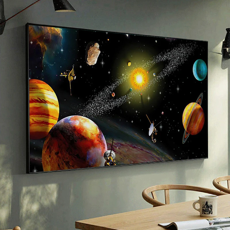 Cartoon Earth Planet Solar System Universe Posters and Prints Canvas Paintings Wall Art Picture for Children'S Bedroom Decor
Cartoon Earth Planet Solar System Universe Posters and Prints Canvas Paintings Wall Art Picture for Children'S Bedroom Decor