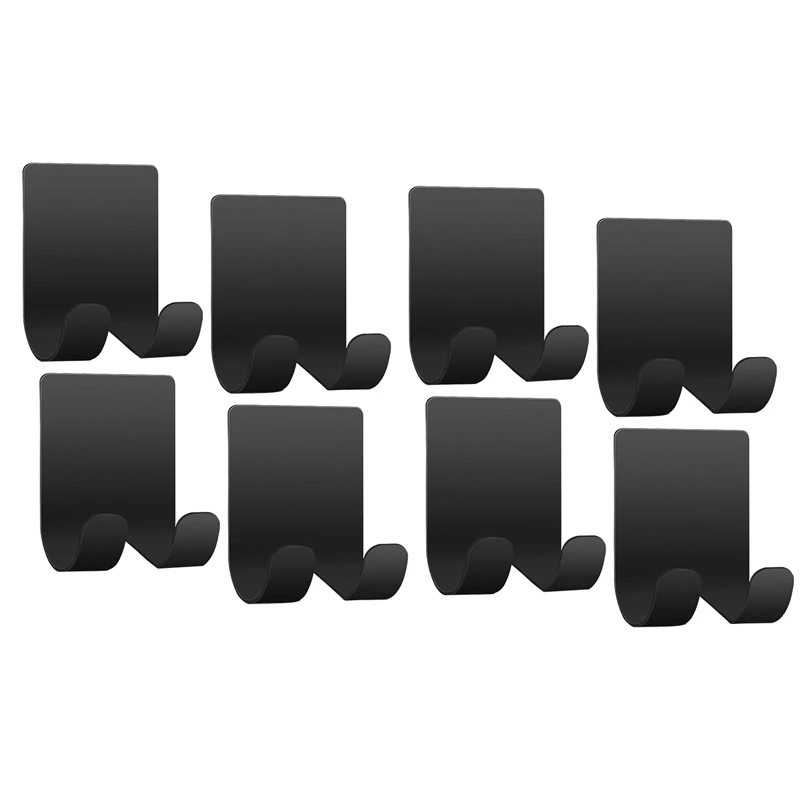 8 Pcs Self-Adhesive Hooks Stainless Steel Waterproof Holder for Razor Shower Kitchen Bathroom Plug Towel Bathrobe,Black
8 Pcs Self-Adhesive Hooks Stainless Steel Waterproof Holder for Razor Shower Kitchen Bathroom Plug Towel Bathrobe,Black