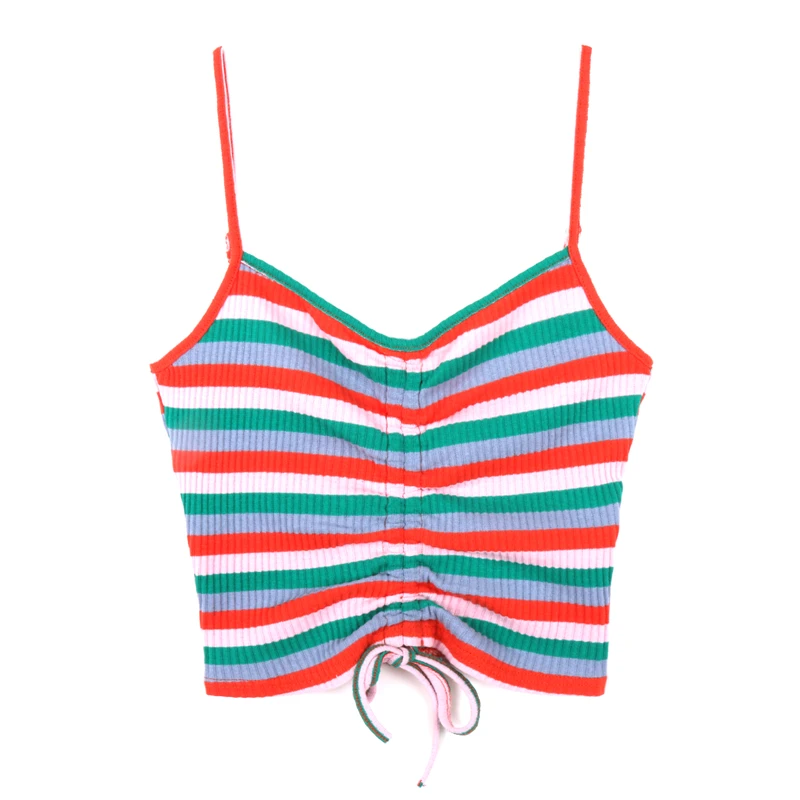 ZOSOL WOMEN'S Fashion Rainbow Color Stripes Holiday Camisole Shorts Drawstring Tops
ZOSOL WOMEN'S Fashion Rainbow Color Stripes Holiday Camisole Shorts Drawstring Tops
